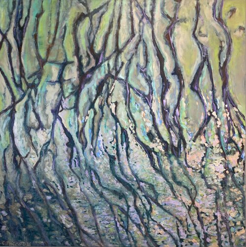 Verschlungen ins Licht by Conny Pfister, Painting for Sale on Select