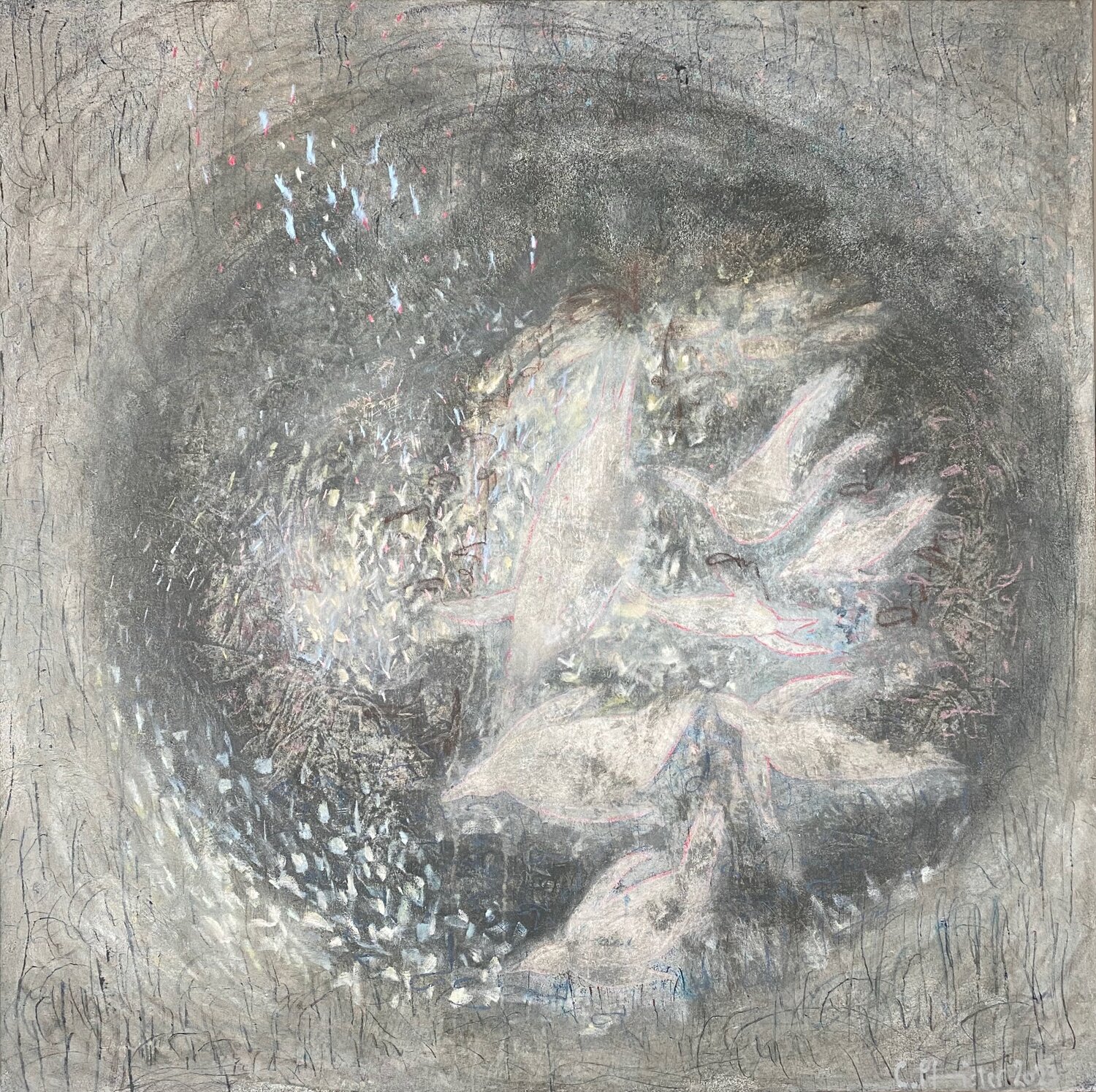 Königspinguin 1 Conny Pfister Original painting for sale