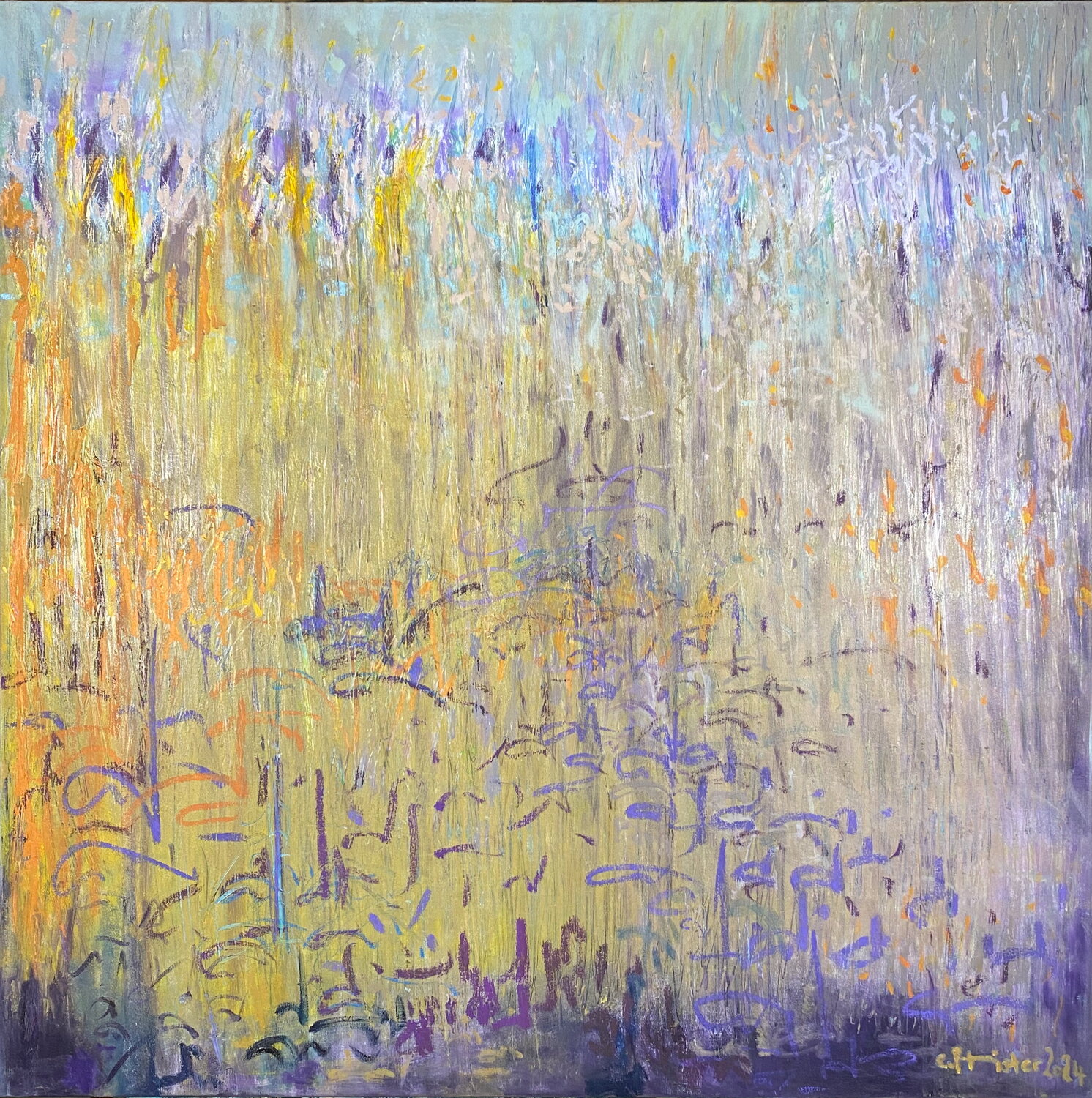 Weites Feld 5 Conny Pfister Original painting for sale