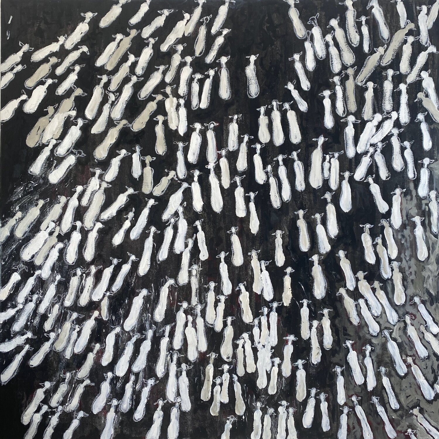 Herdentrieb Conny Pfister Original painting for sale
