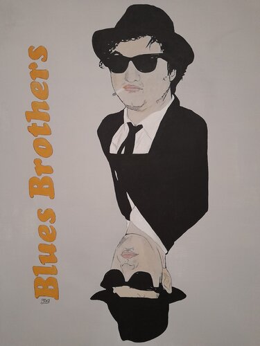 Blues Brothers by Ing. Buchberger, Painting for Sale on Select