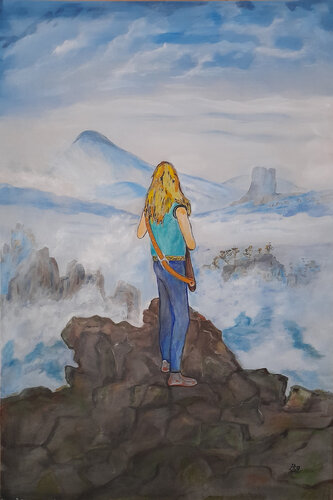 Über dem Rock-Meer by Ing. Buchberger, Painting for Sale on Select