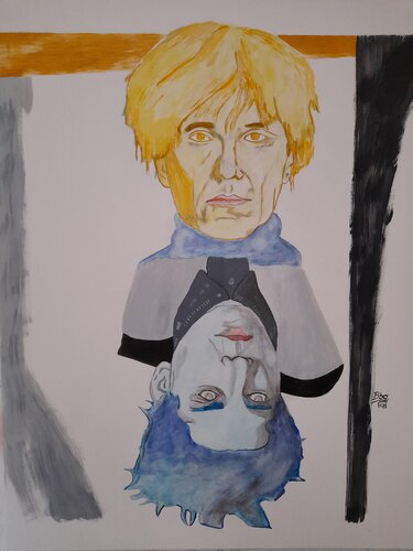 Warhol und Basquiat by Ing. Buchberger, Painting for Sale on Select