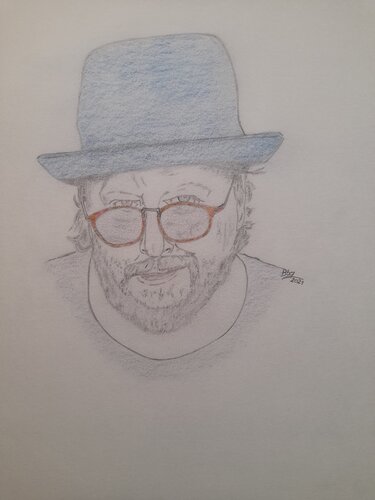 O. T. (Joseph Williams) by Ing. Buchberger, Drawing for Sale on Select