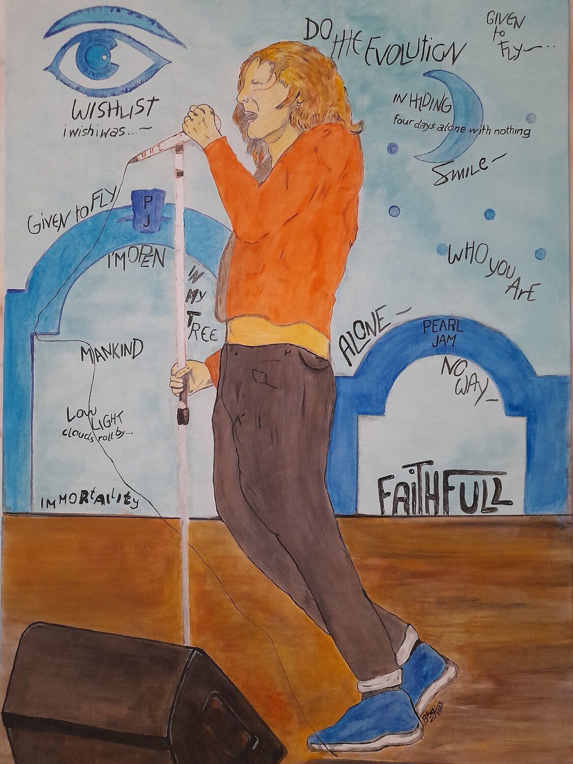 Pearl Jam Ing. Buchberger Original painting for sale