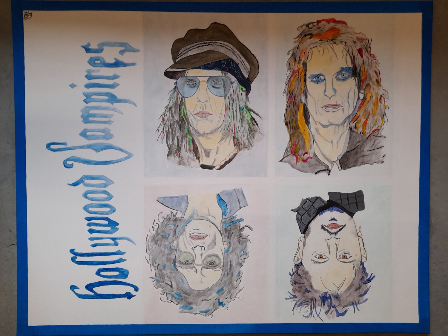 Hollywood Vampires Ing. Buchberger Original painting for sale