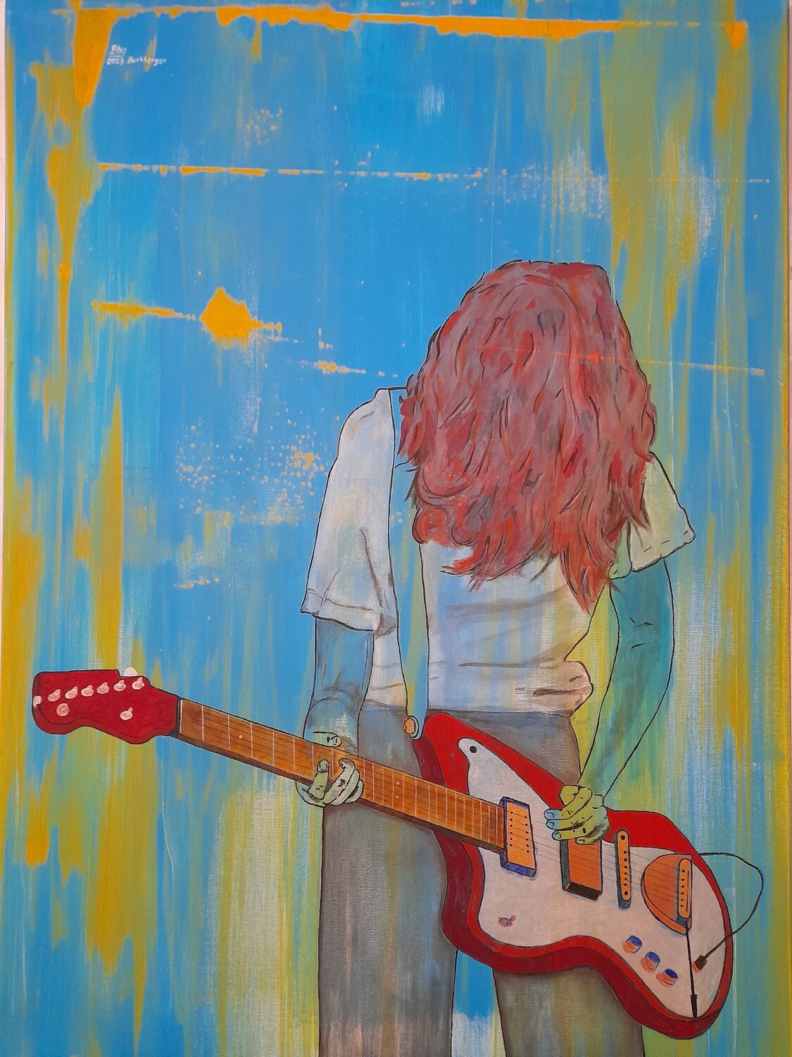 Linkshänder Ing. Buchberger Original painting for sale