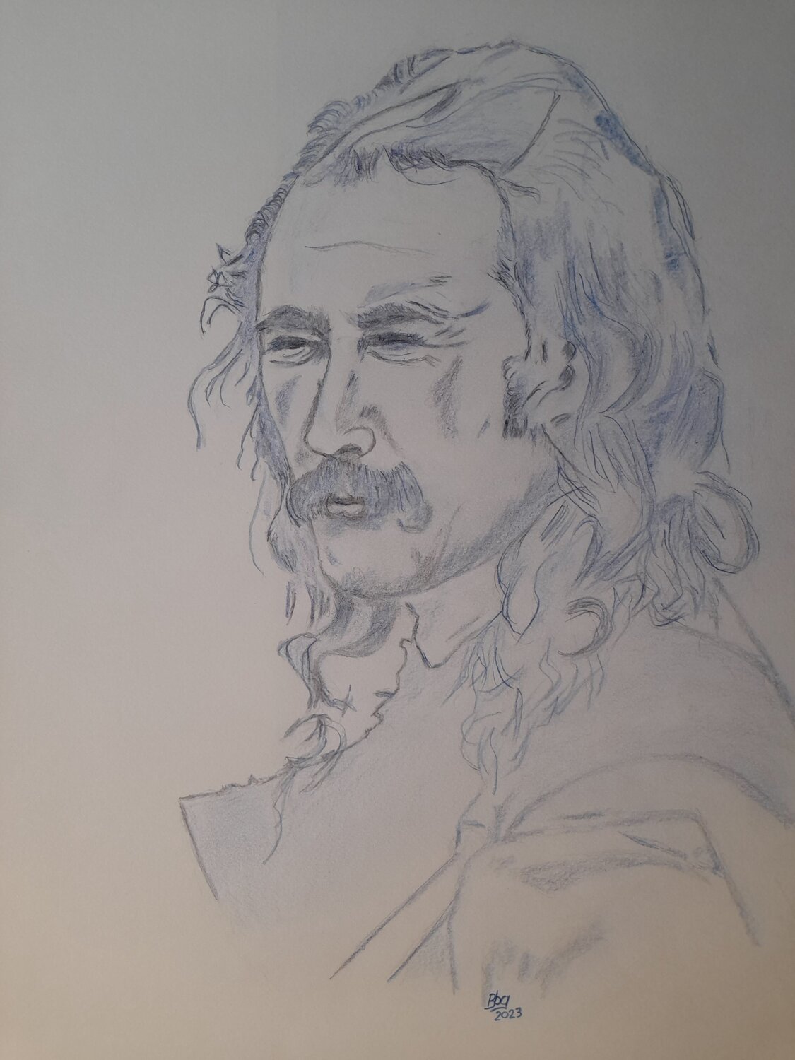 David Crosby Ing. Buchberger Drawing for sale