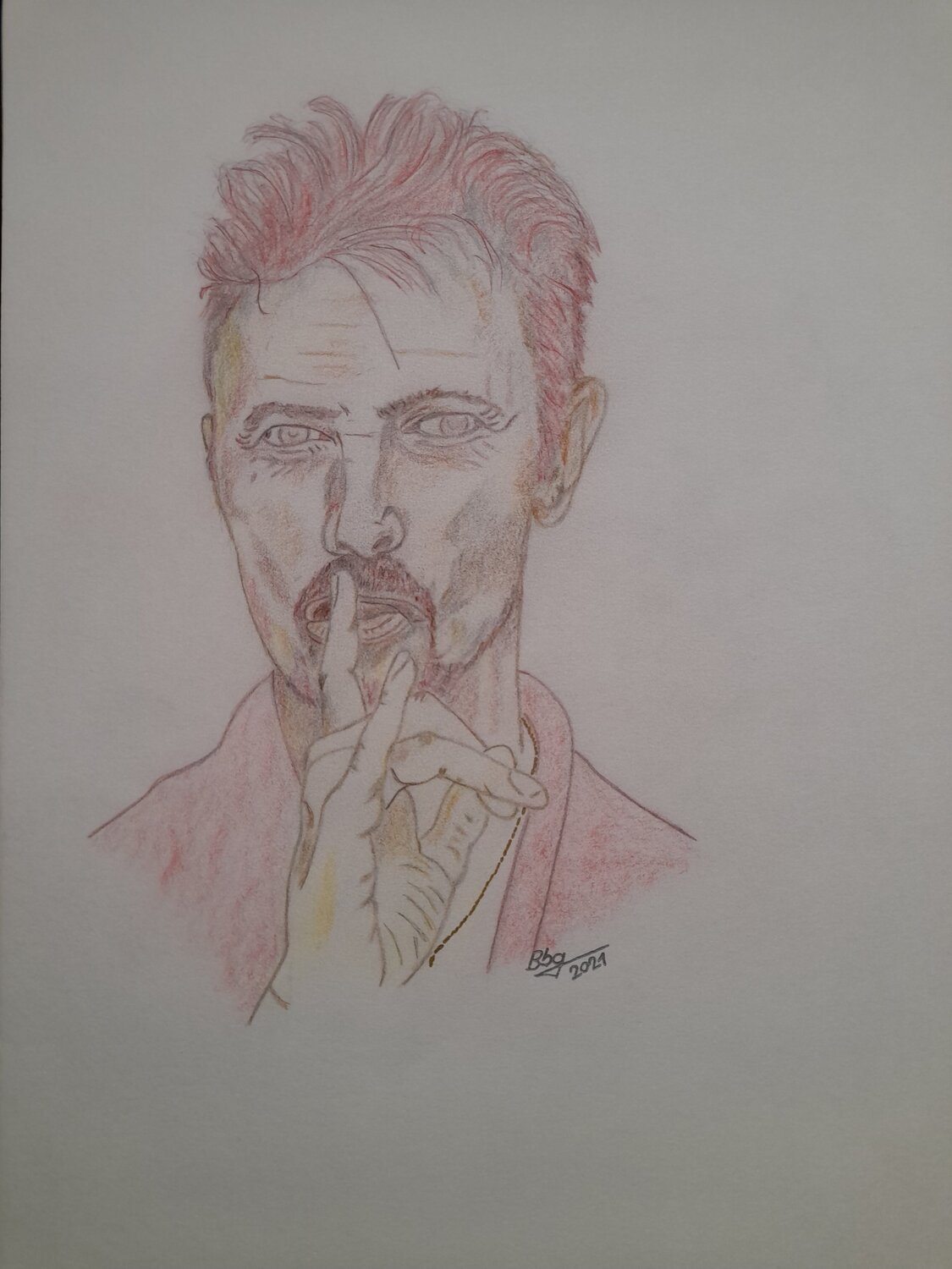 David Bowie. Träume, Ideen Ing. Buchberger Drawing for sale