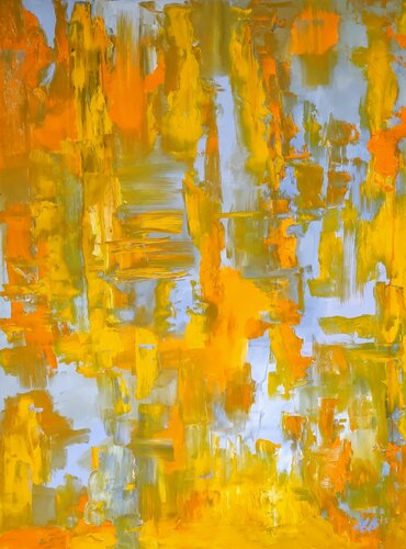 Abstract10 -olio spatolato su tela by Miriam Brussato, Painting for Sale on Select