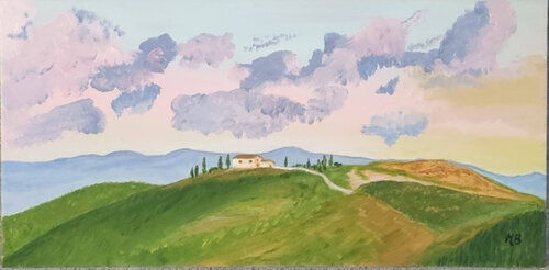 Val d'Orcia  2 by Miriam Brussato, Painting for Sale on Select
