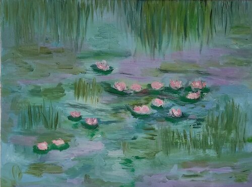 Ninfee by Miriam Brussato, Painting for Sale on Select