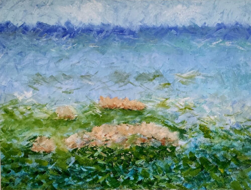 Scogli calabresi by Miriam Brussato, Painting for Sale on Select