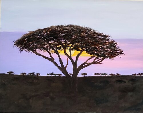 Africa -  L ' origine by Miriam Brussato, Painting for Sale on Select