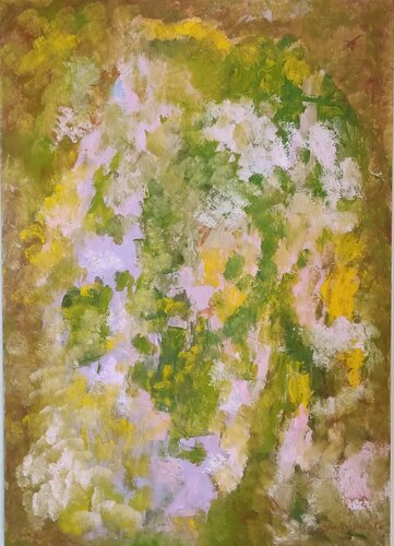 Spring flowers' field by Miriam Brussato, Painting for Sale on Select