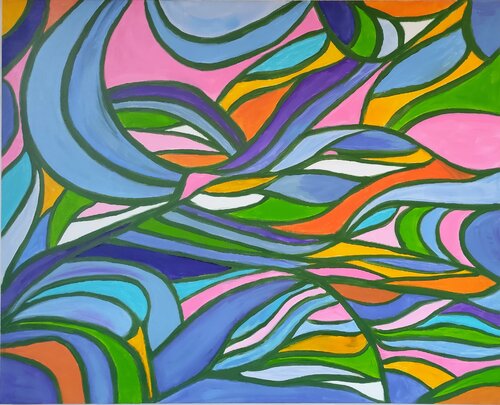 Hypnotic flower by Miriam Brussato, Painting for Sale on Select