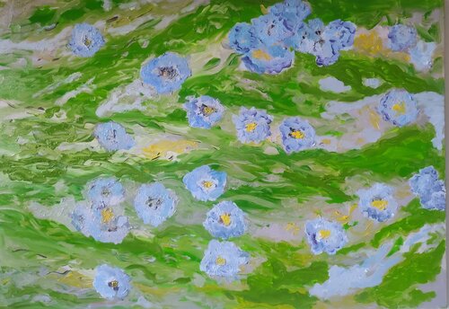 While everything Flows by Miriam Brussato, Painting for Sale on Select