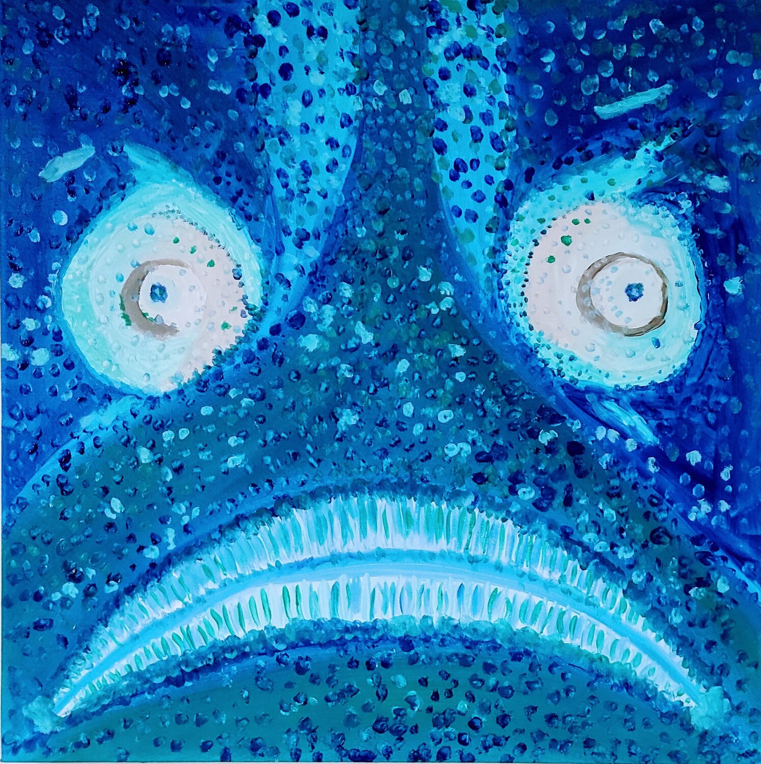 The Monster of the  Abyss Miriam Brussato Original painting for sale