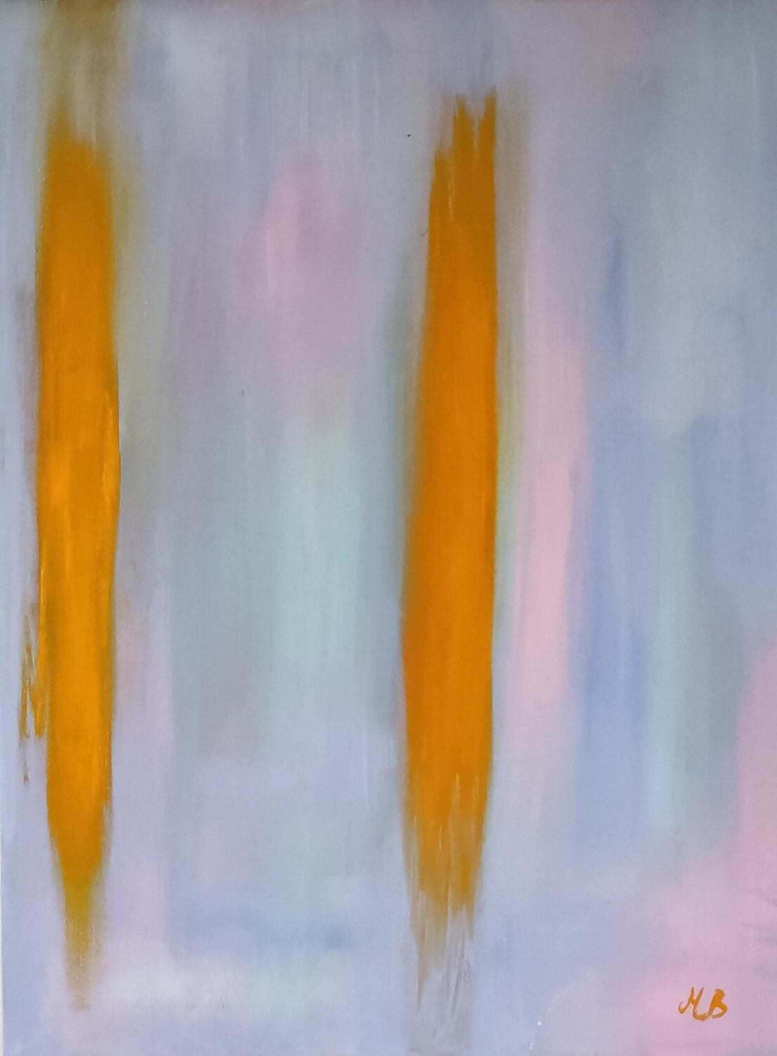 Orizzontalità verticale Miriam Brussato Original painting for sale