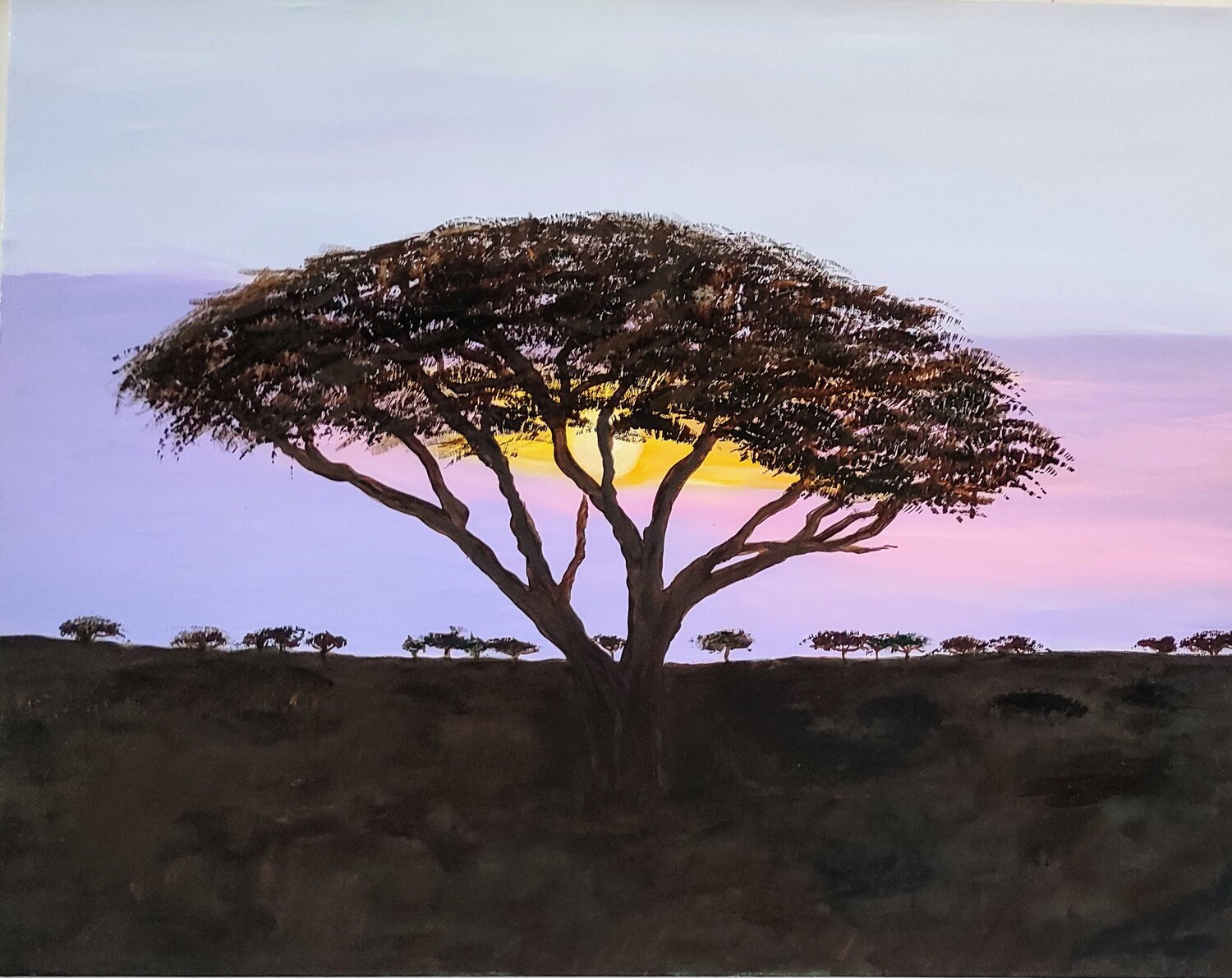 Africa -  L ' origine Miriam Brussato Original painting for sale