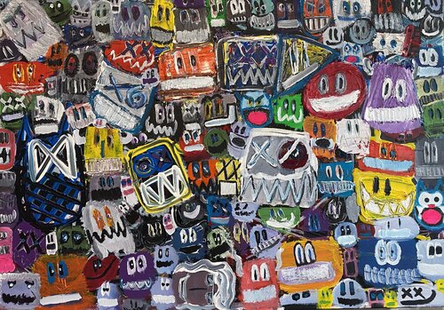 Vive les fleurs, la couleur et les fleurs by SEB PAUL MICHEL, Painting for Sale on Select