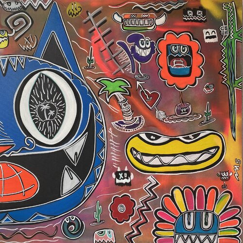 Vive les fleurs by SEB PAUL MICHEL, Painting for Sale on Select