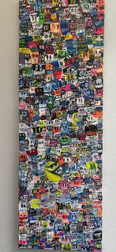 Vives les fleurs et les fleurs by SEB PAUL MICHEL, Painting for Sale on Select