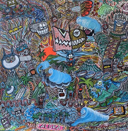 Vive les fleurs by SEB PAUL MICHEL, Painting for Sale on Select