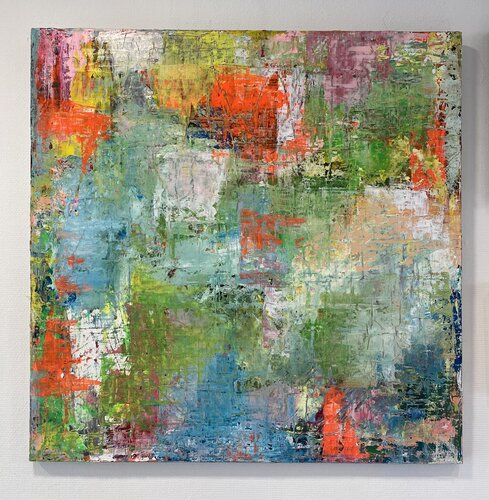 Vive l’abstraction et les fleurs by SEB PAUL MICHEL, Painting for Sale on Select