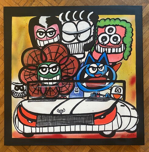 Vive les fleurs by SEB PAUL MICHEL, Painting for Sale on Select