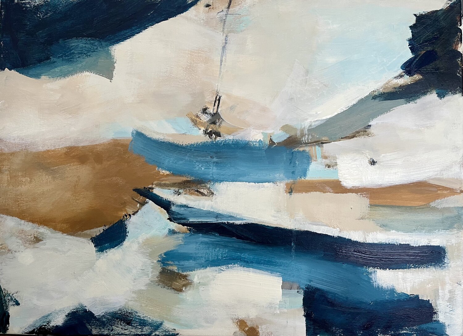 Water‘s edge Simmenz Original painting for sale