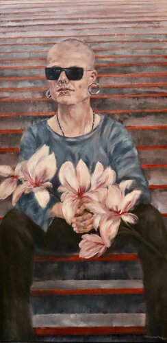 Waiting To Surprise My Lover by Christiane Bernreuther, Painting for Sale on Select