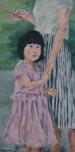Looking For Daddy by Christiane Bernreuther, Painting for Sale on Select