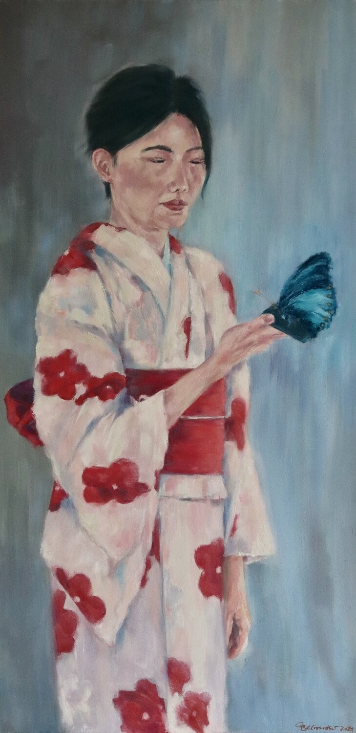 The Butterfly Effect Christiane Bernreuther Original painting for sale