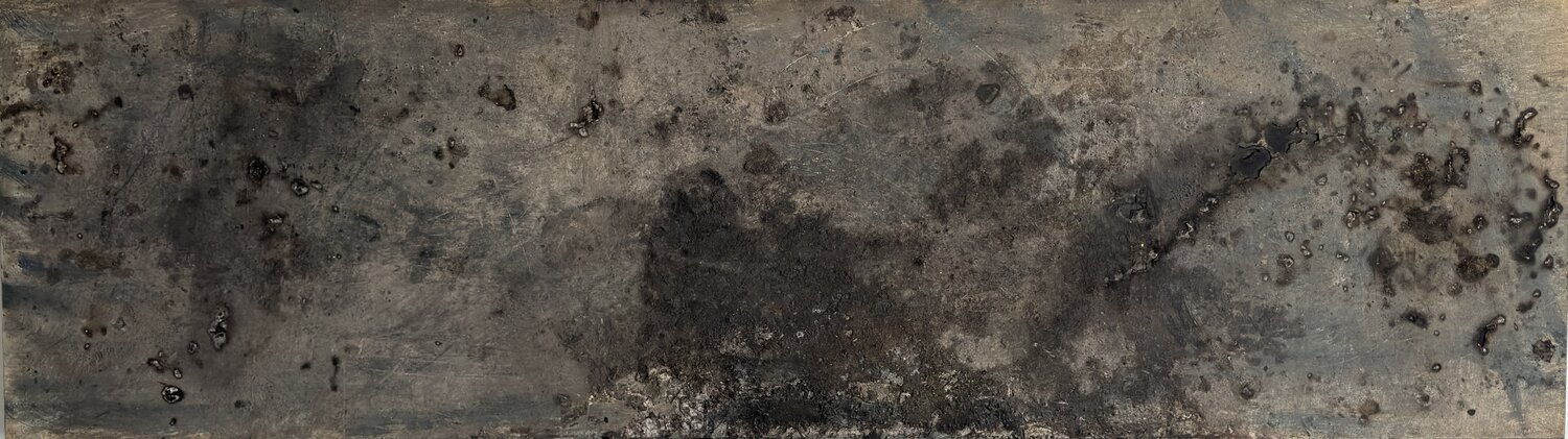 POST IGNEM I, Mixed Media auf Holz Ilir Osmani Original painting for sale
