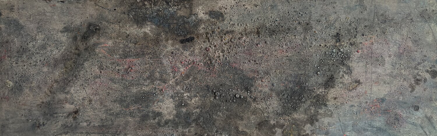 POST IGNEM II, Mixed Media auf Holz Ilir Osmani Original painting for sale