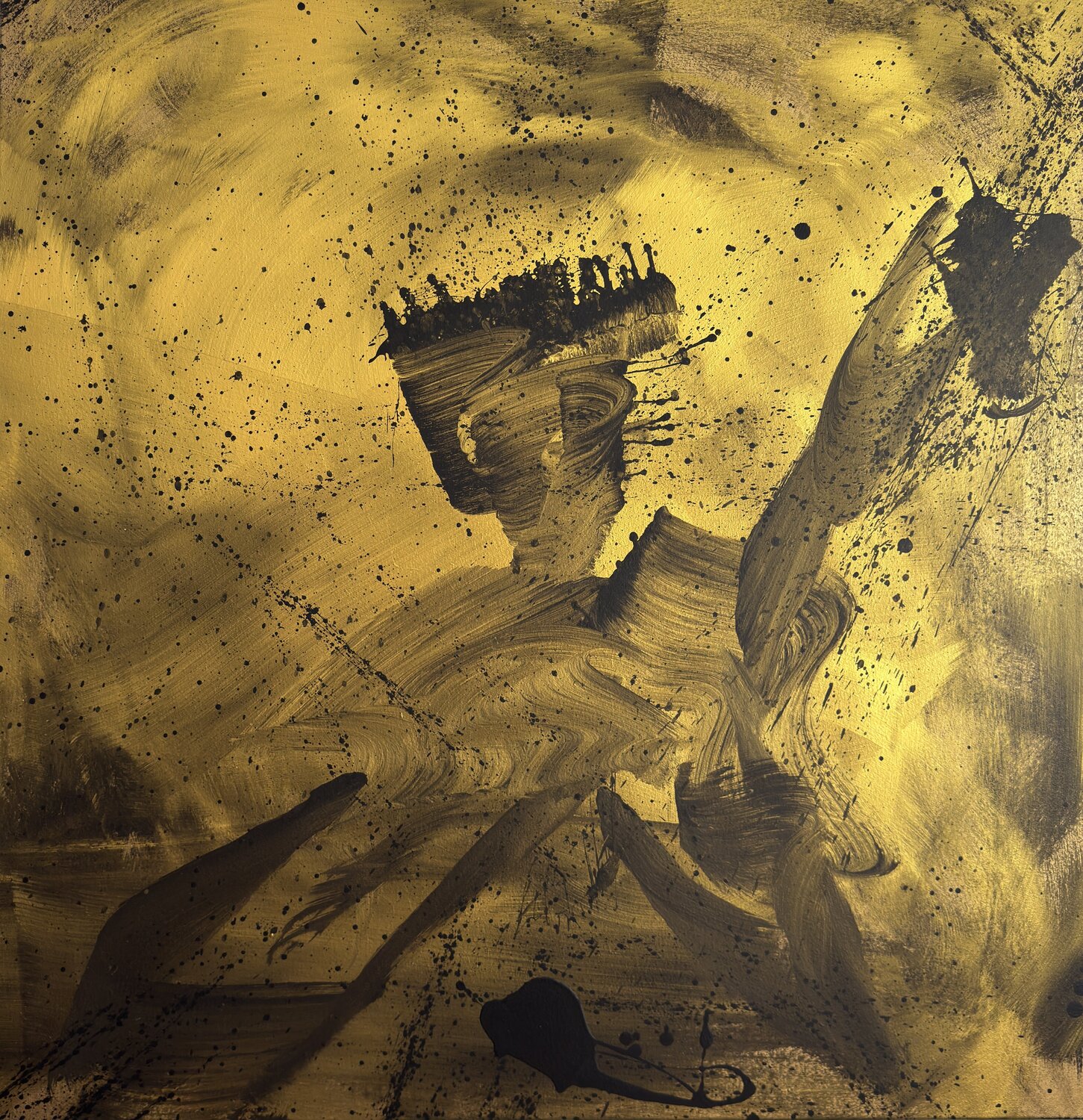 Stand Figure II Ilir Osmani Original painting for sale