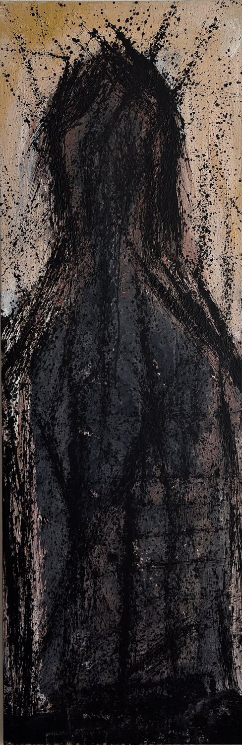 Stand Figure III Ilir Osmani Original painting for sale