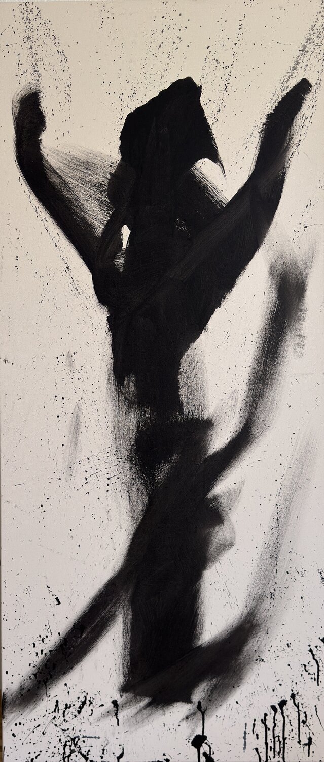 Stand Figure VII Ilir Osmani Original painting for sale