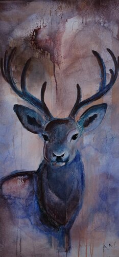 De poils et de bois #2 by Morgane Lemaire, Painting for Sale on Select