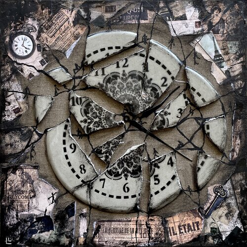 Broken time and lost moments by Leah Larisa Bunshaft, Painting for Sale on Select