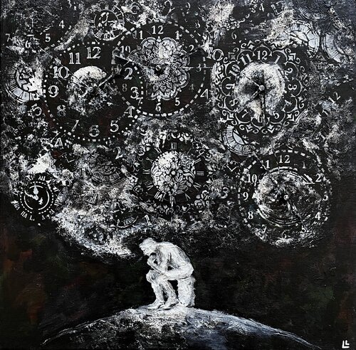 Indecision and Lost time by Leah Larisa Bunshaft, Painting for Sale on Select