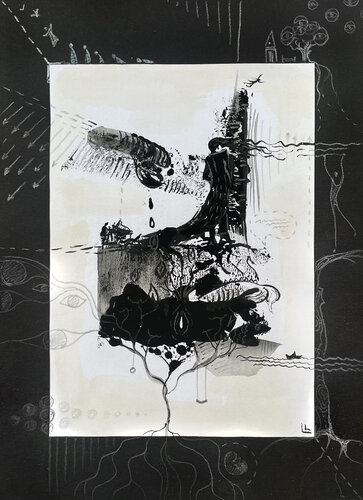 Moods and Fears 5 by Leah Larisa Bunshaft, Painting for Sale on Select