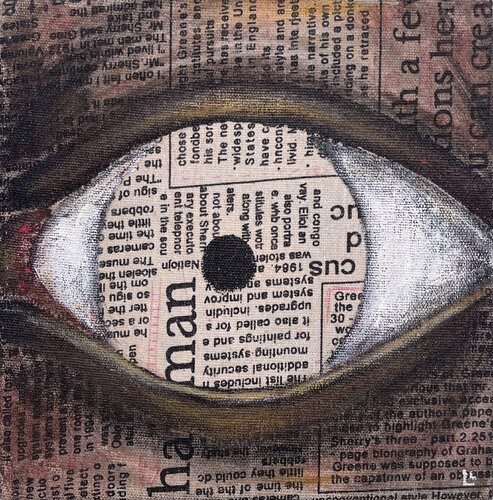 False Mirror - Algorithm 1 by Leah Larisa Bunshaft, Painting for Sale on Select