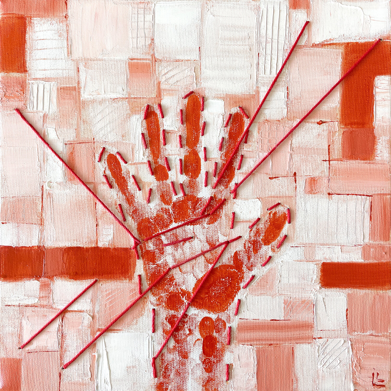 My personal borders, My limits Leah Larisa Bunshaft Original painting for sale