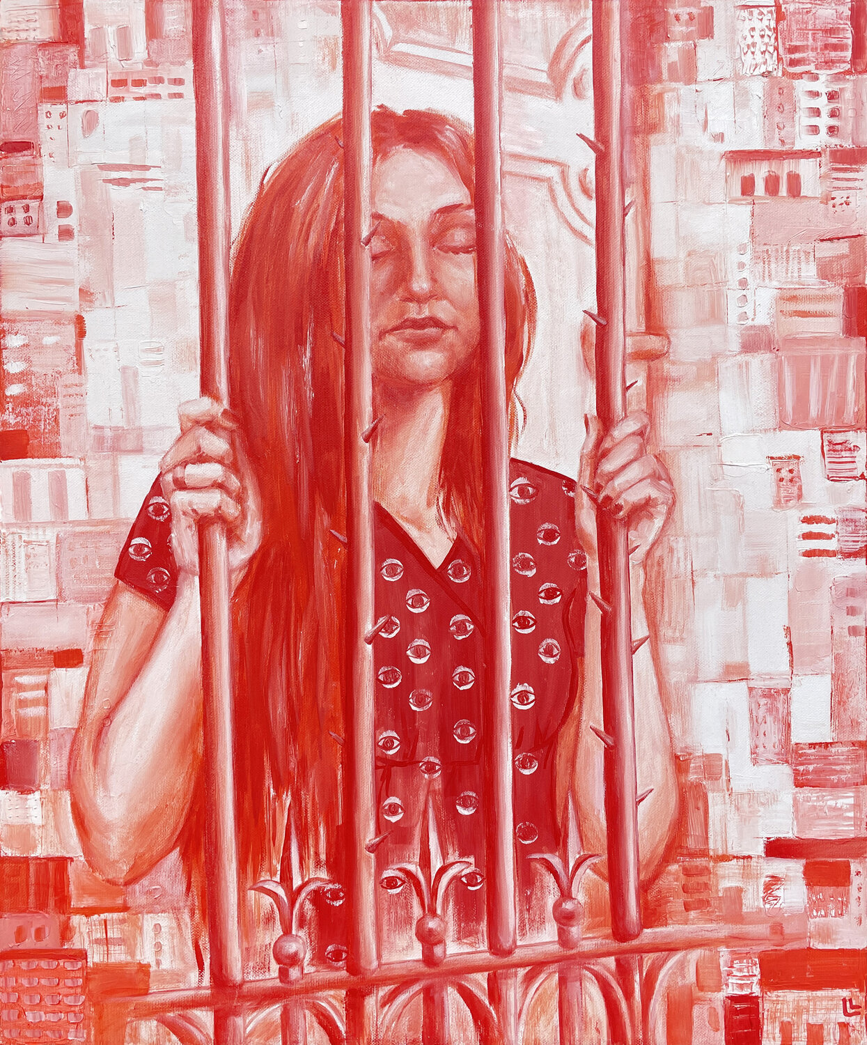 Behind the Ring Leah Larisa Bunshaft Original painting for sale