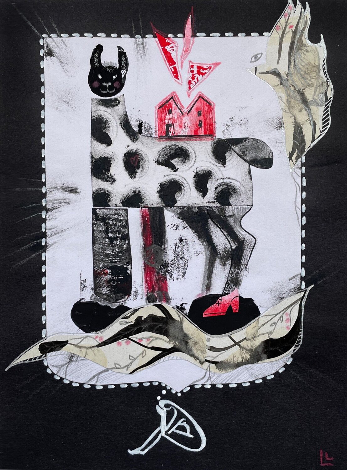 The Contemplative One Leah Larisa Bunshaft Original painting for sale