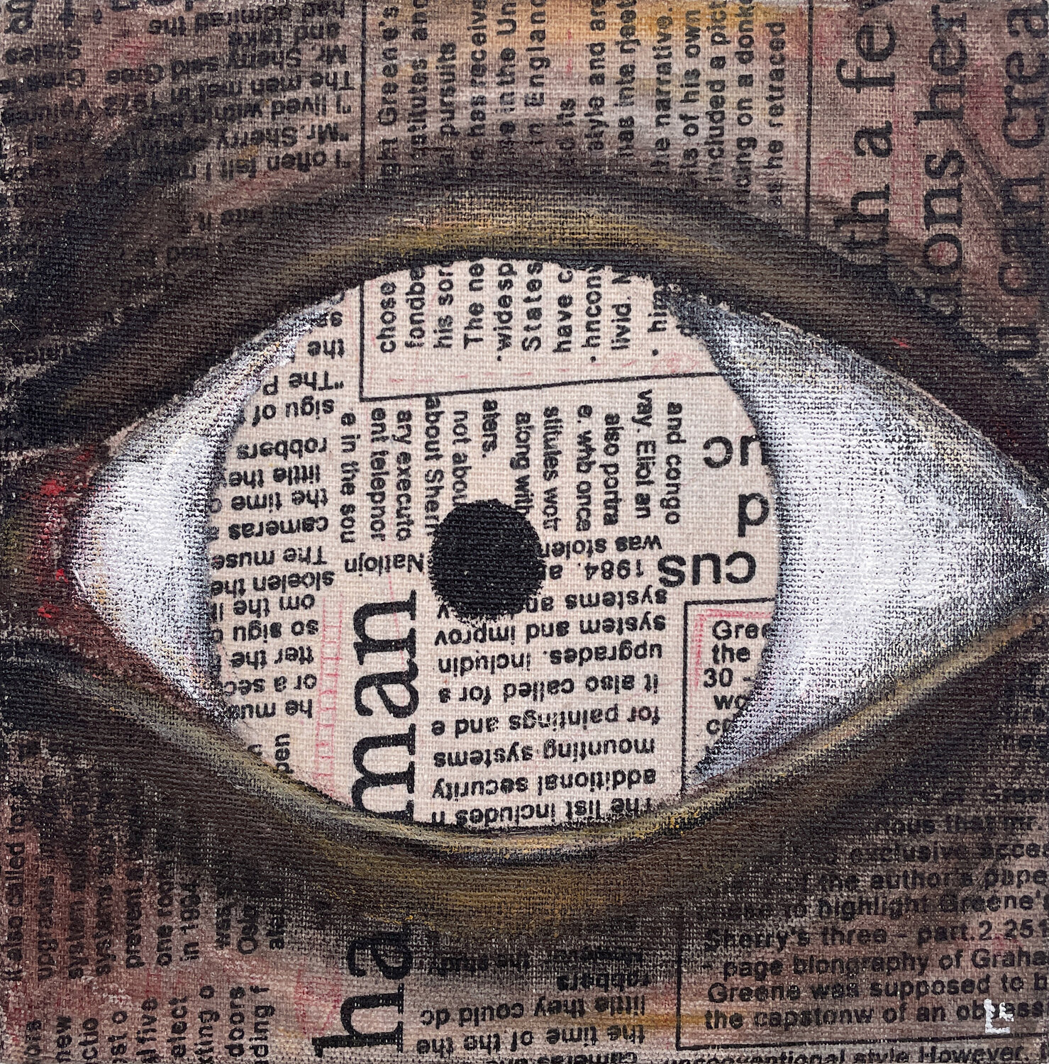 False Mirror - Algorithm 1 Leah Larisa Bunshaft Original painting for sale