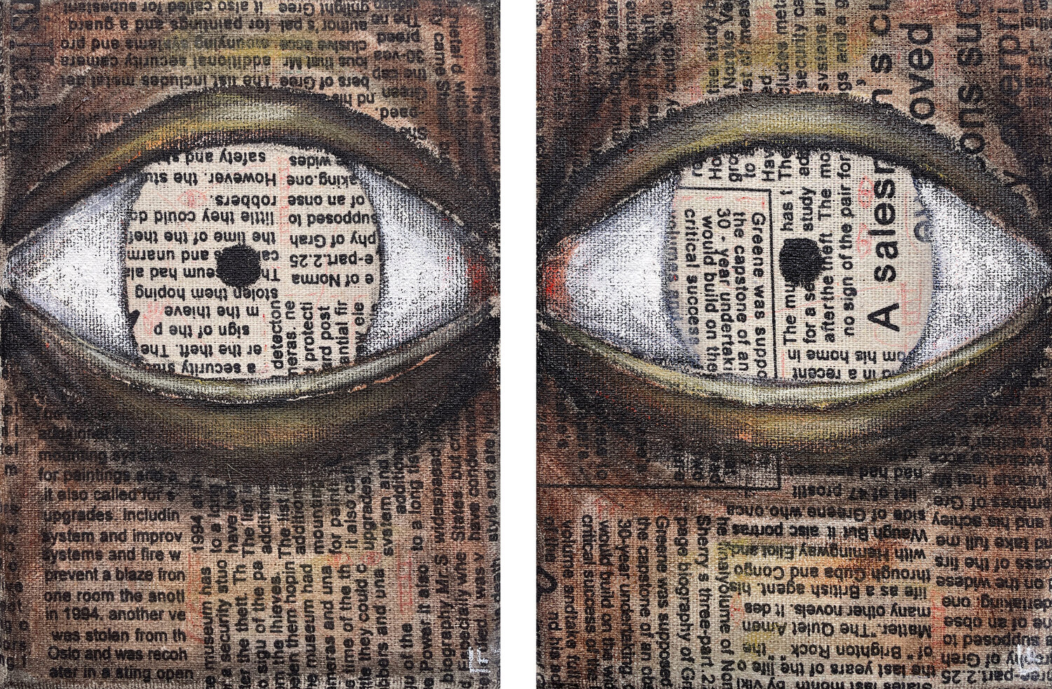 False Mirror - Algorithm 2 Leah Larisa Bunshaft Original painting for sale