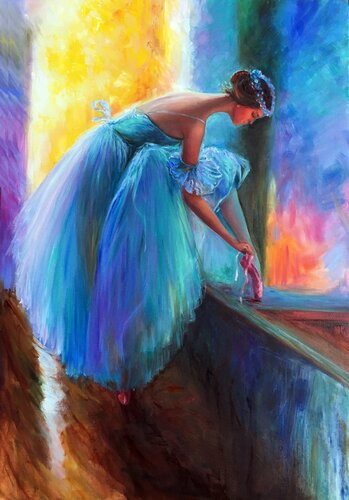 Love for Dance by Olga Begisheva K., Painting for Sale on Select